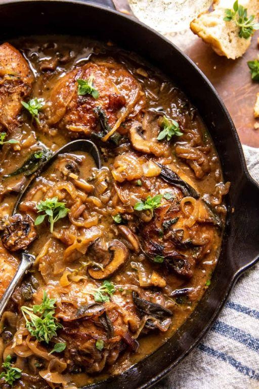 Apple Cider Braised Chicken