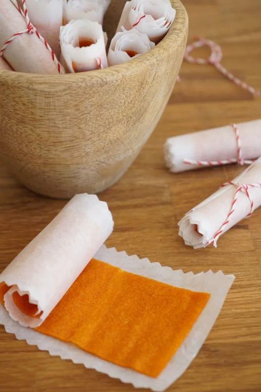Apricot Ginger Fruit Leather