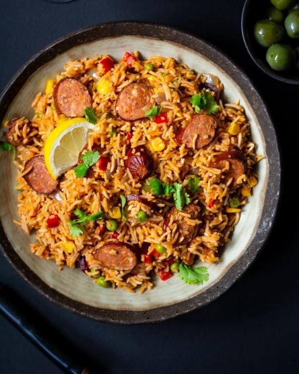 Arborio Rice and Chorizo Spanish Style