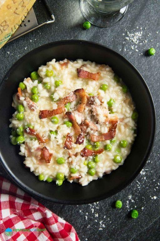 Arborio Rice with Peas and Pancetta