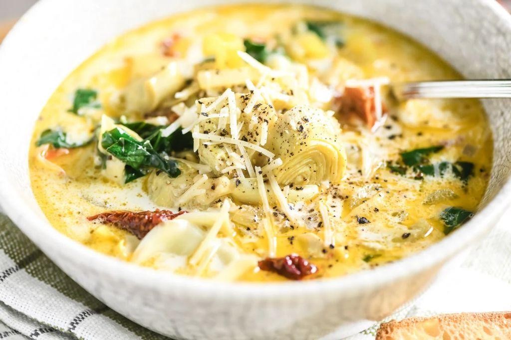 Artichoke and Olive Mediterranean Soup