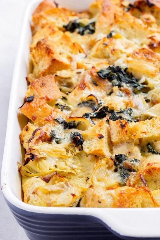 Artichoke and Parmesan Strata