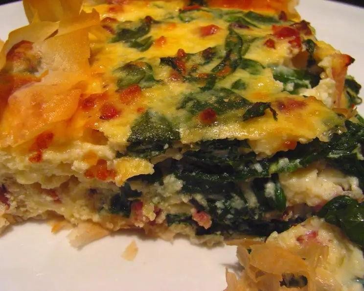 Asiago Cheese and Bacon Quiche