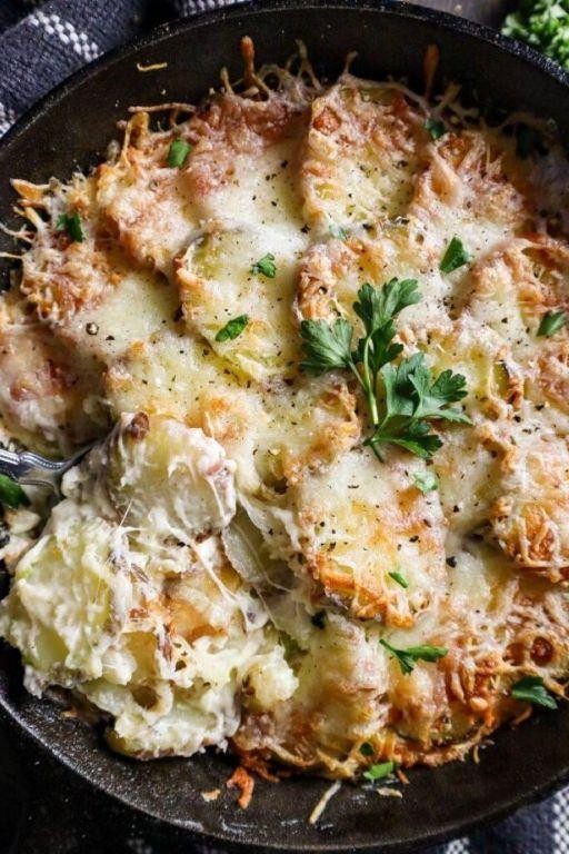 Asiago Cheese and Potato Gratin
