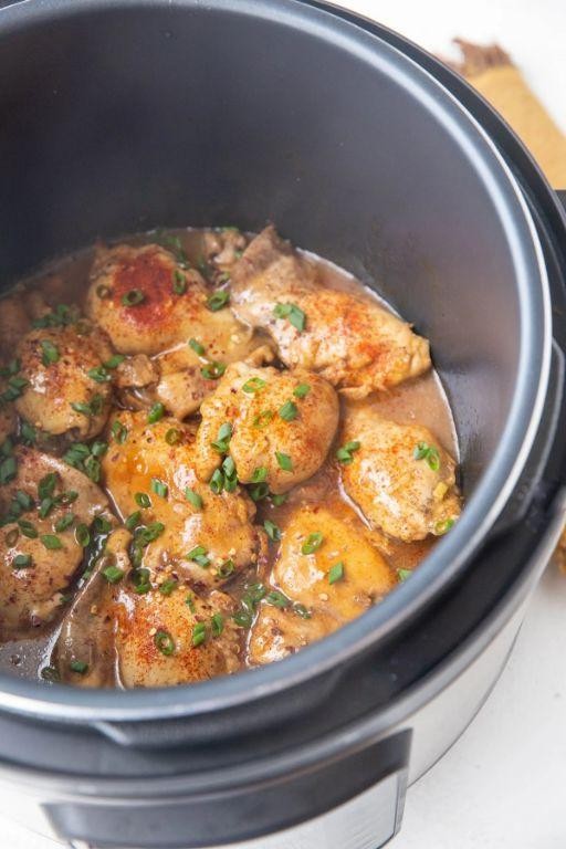 Asian Chicken Thighs with Mushrooms Instant Pot