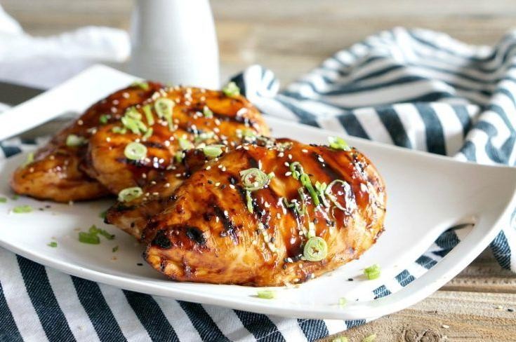 Asian Inspired BBQ Chicken Breast with Hoisin Glaze