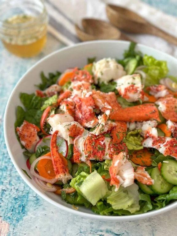 Asian Inspired Lobster Salad with Ginger Dressing