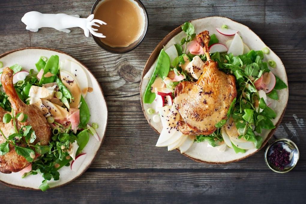 Asian Pear and Duck Confit