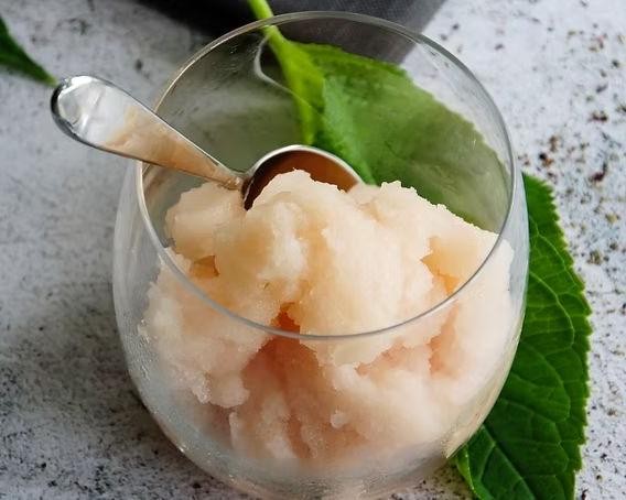 Asian Pear and Green Tea Sorbet