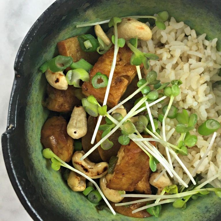 Asian Pear and Tofu Stir-Fry