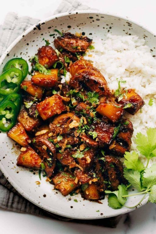 Asian Pork Tenderloin with Coconut Rice