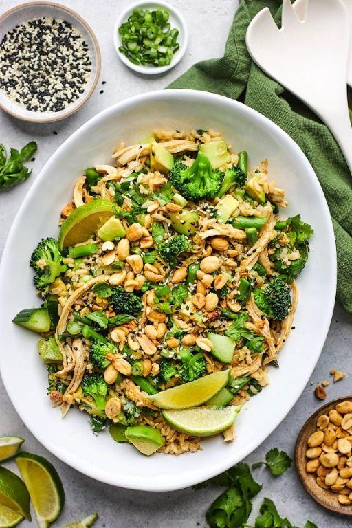 Asian Rice Salad with Sesame Dressing