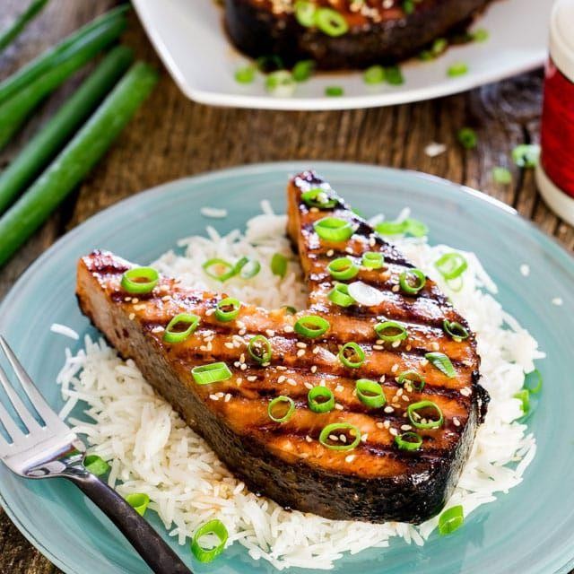 Asian Style Salmon Steak
