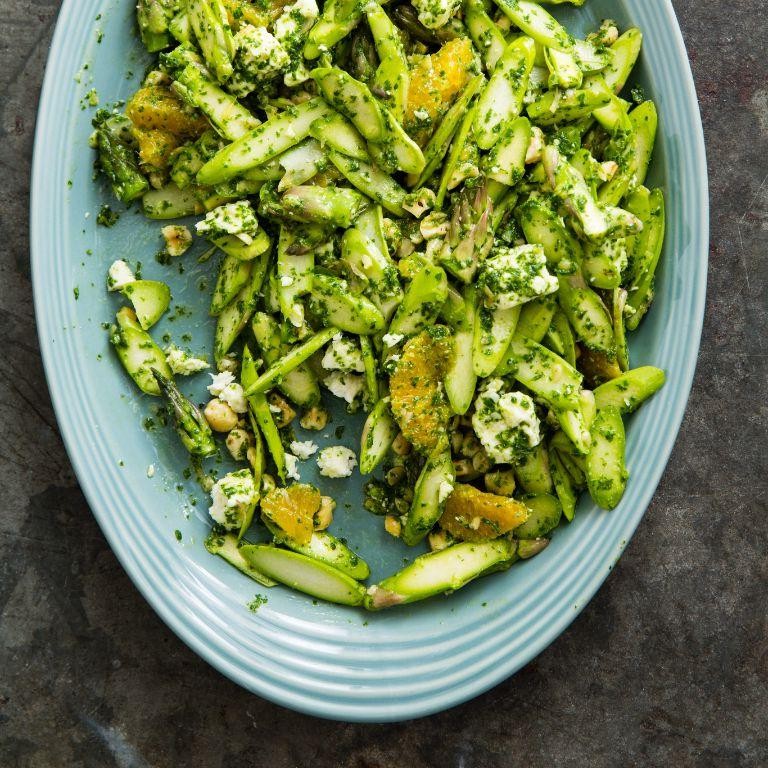 Asparagus Salad with Orange and Hazelnuts