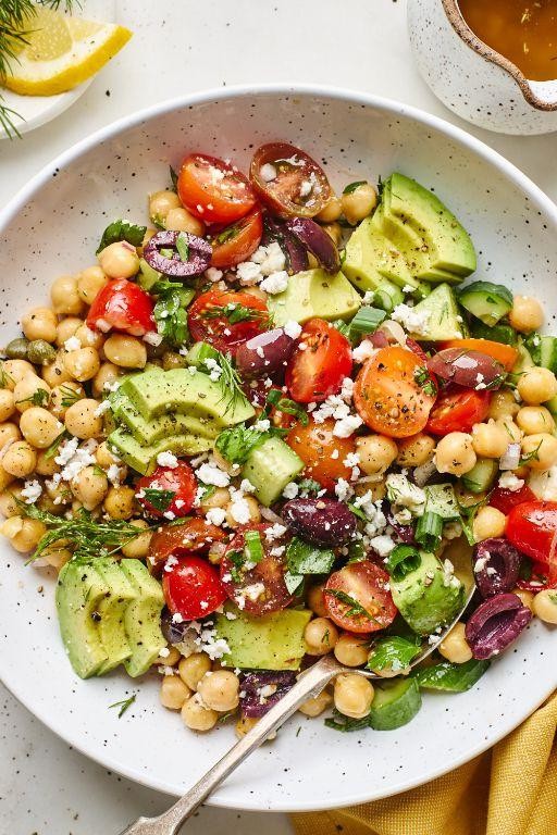 Avocado Chickpea Salad
