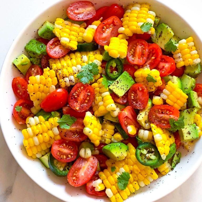 Avocado Corn Salad with Cherry Tomatoes