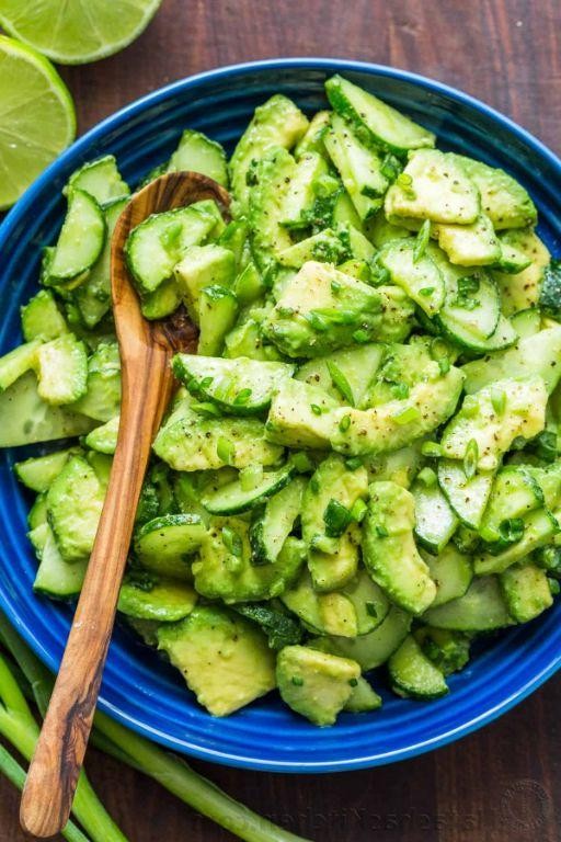 Avocado Cucumber Salad