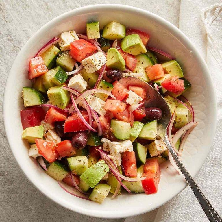 Avocado Greek Salad