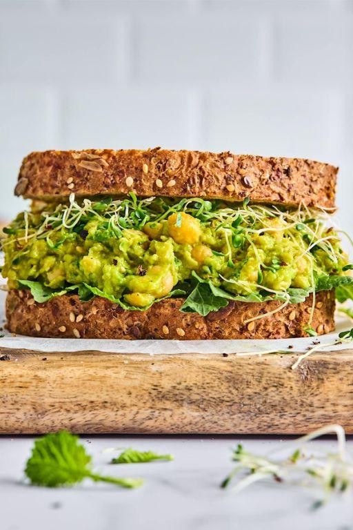 Avocado and Chickpea Sandwich