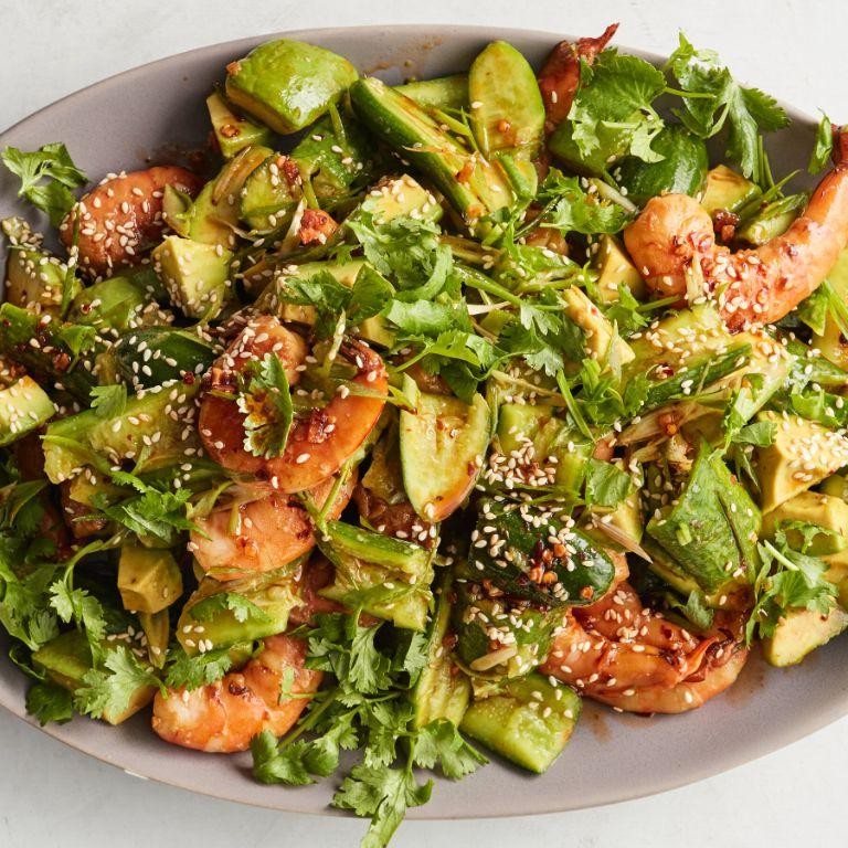 Avocado and Cucumber Stir Fry