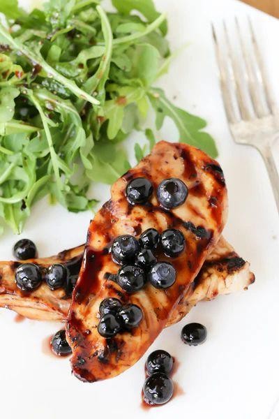 BBQ Chicken Breast with Blueberry Balsamic Reduction