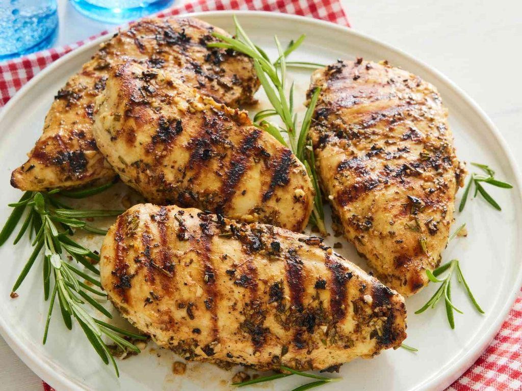 BBQ Chicken Breast with Roasted Garlic and Rosemary