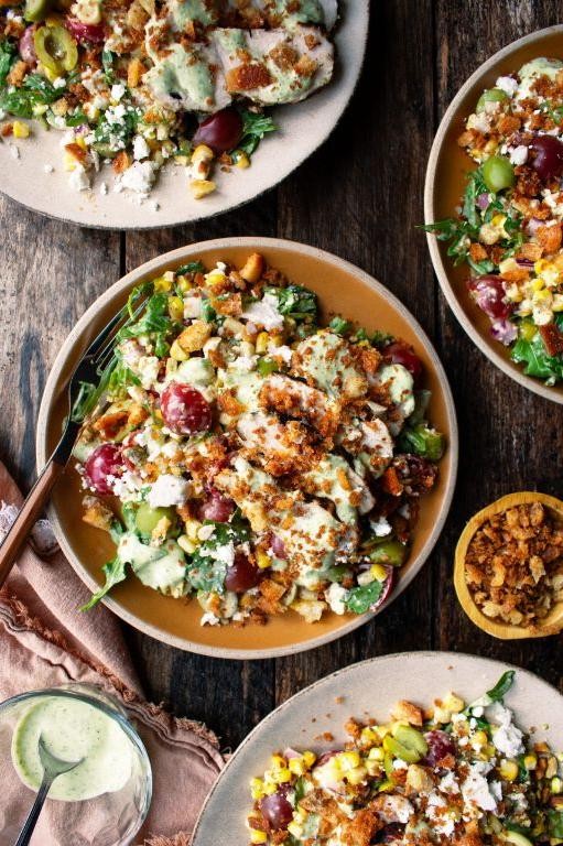 BBQ Chicken Salad with Corn