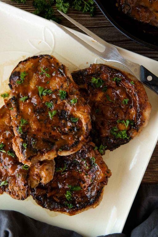 BBQ Glazed Pork Chops