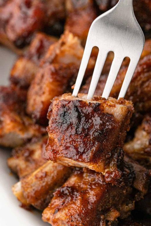 BBQ Glazed Rib Tips