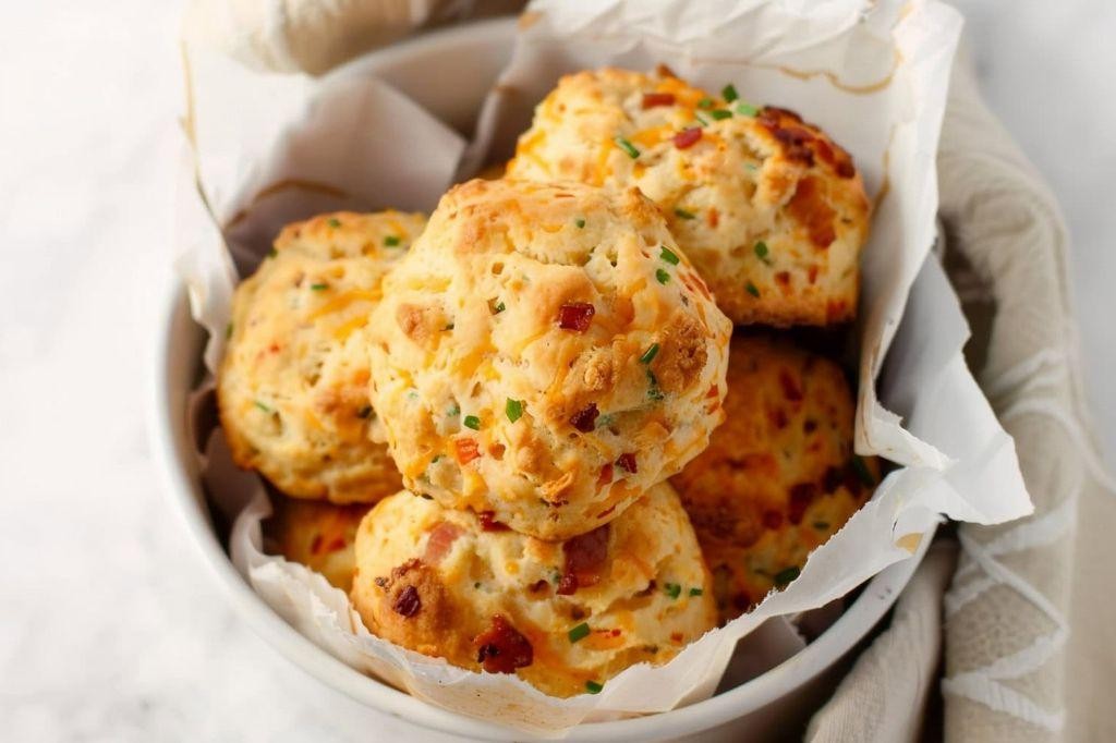 Bacon Cheddar Biscuit Bowls