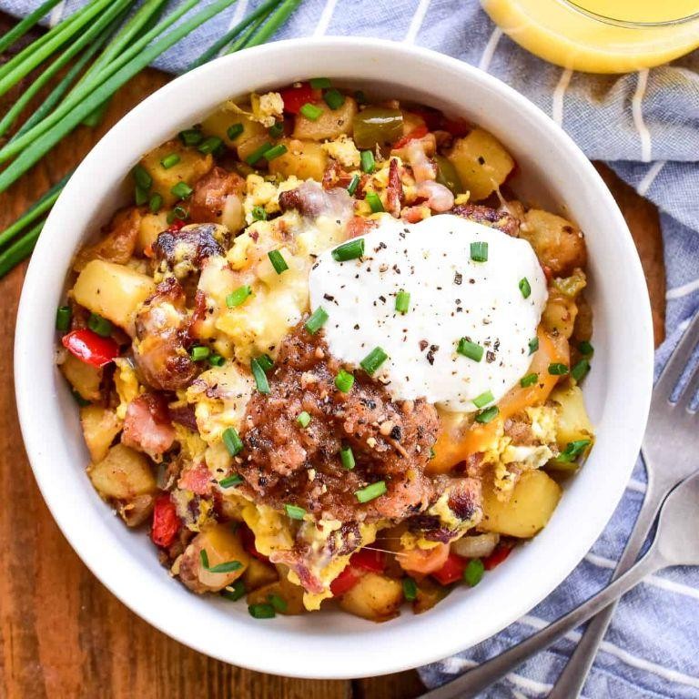 Bacon and Egg Breakfast Bowls