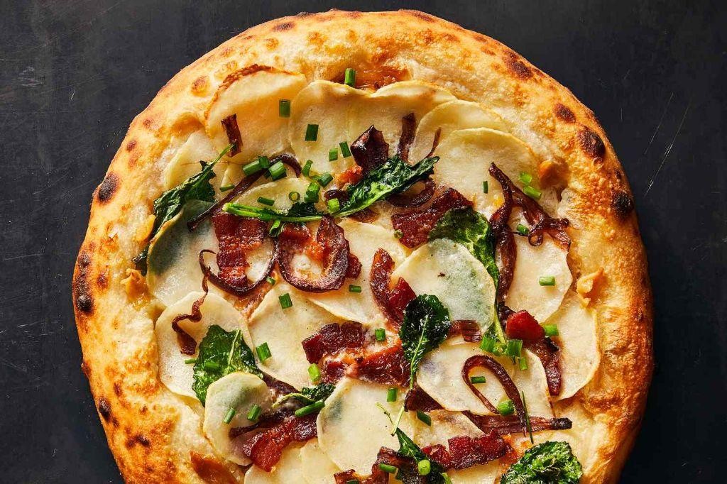 Bacon and Potato White Pizza