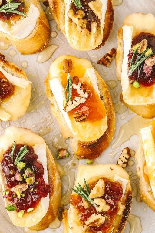 Baguette and Brie Cheese Appetizer