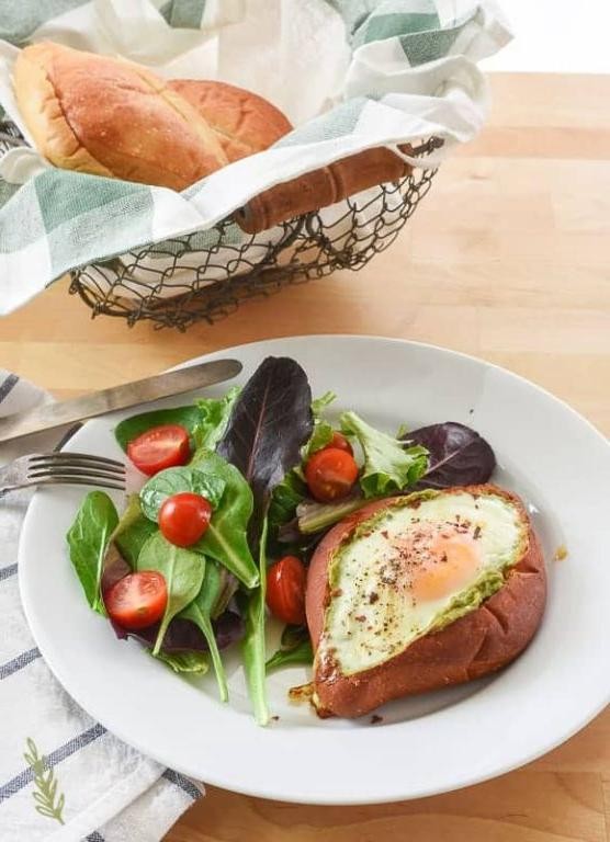 Baguette with Avocado and Egg