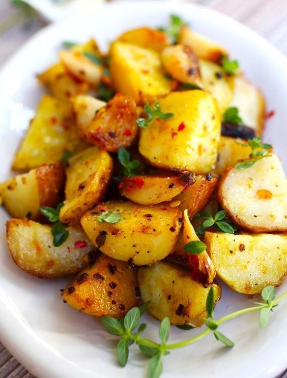 Baked Country Potatoes with Garlic Butter