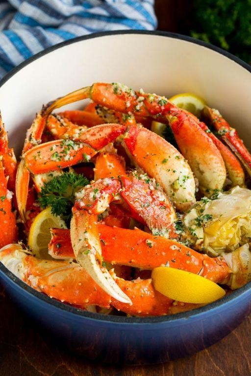 Baked Crab Legs with Parmesan and Garlic