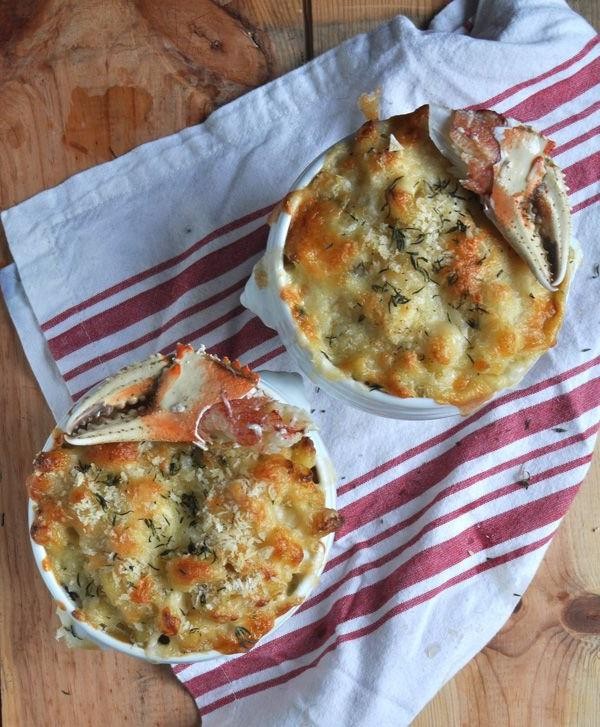 Baked Dungeness Crab with Cheese