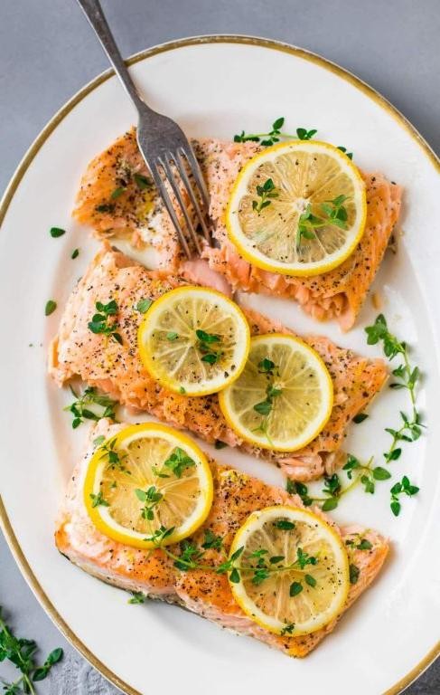 Baked Lemon Pepper Salmon