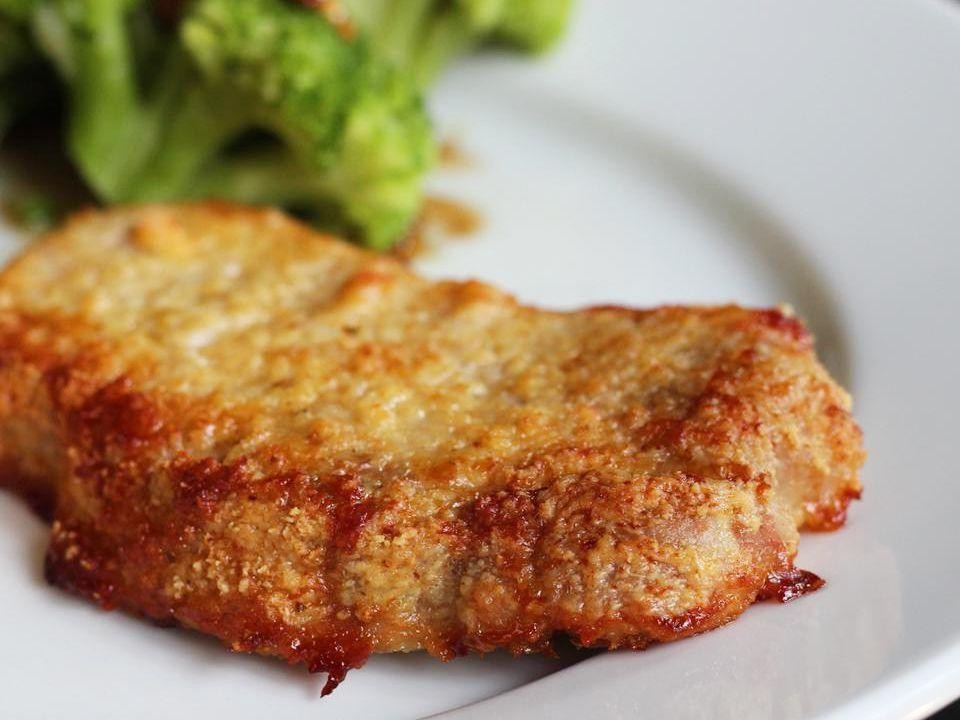 Baked Pork Chops with Parmesan Crust