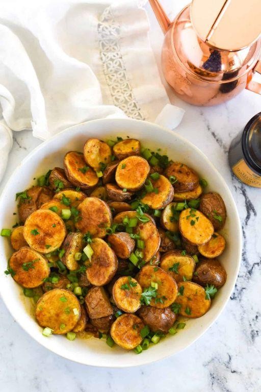 Balsamic Garlic Roasted Potatoes