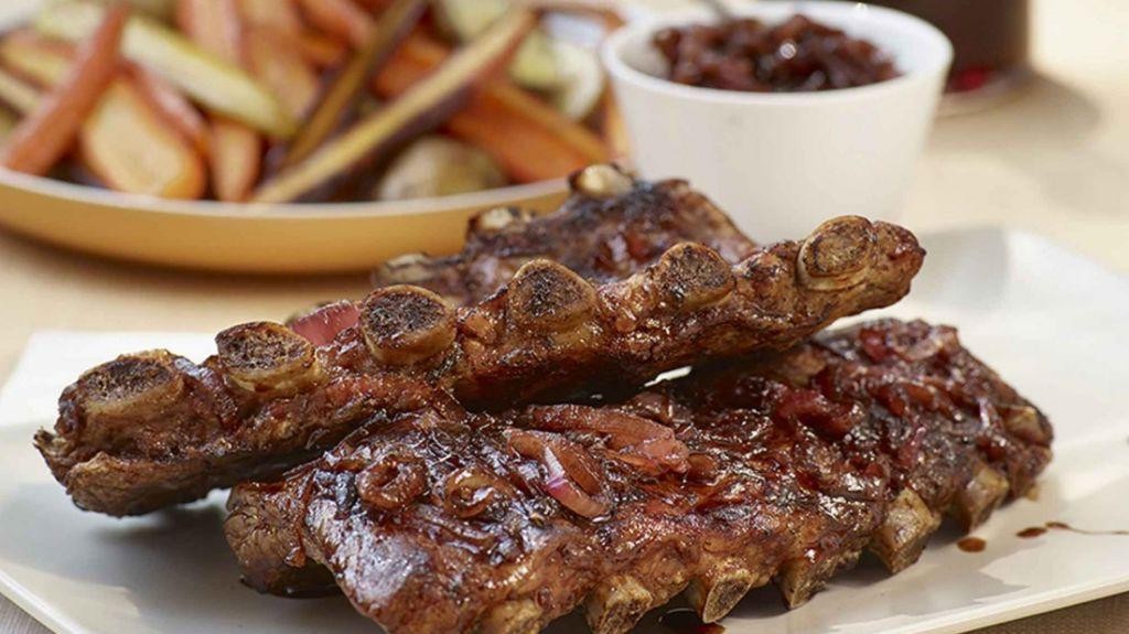 Balsamic Glazed Rib Roast with Caramelized Onions