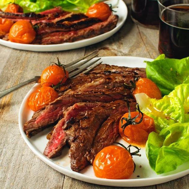 Balsamic Glazed Skirt Steak