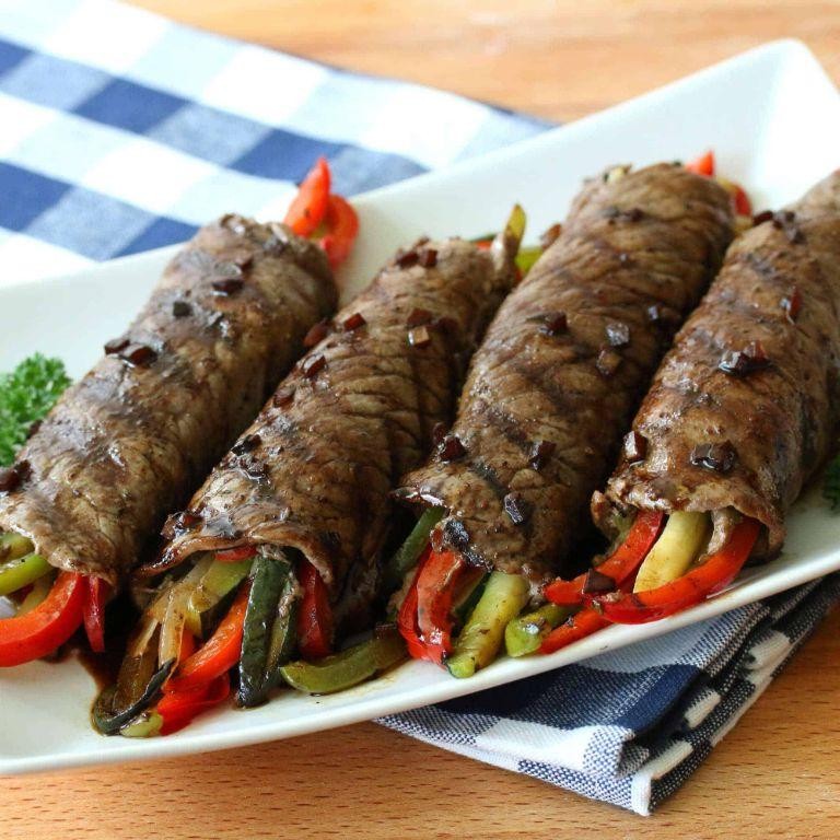 Balsamic Glazed Steak Rolls