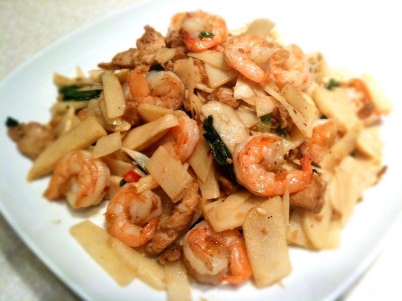 Bamboo Shoot and Shrimp Tempura