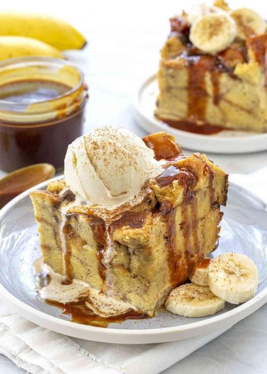 Banana Bread Cookie Pudding