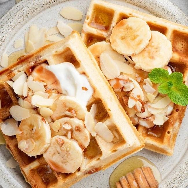 Banana Bread Waffles