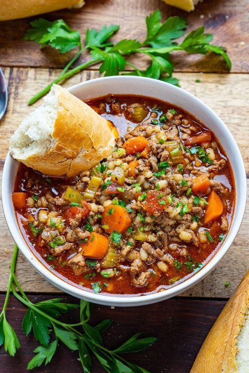 Barley Hamburger Soup