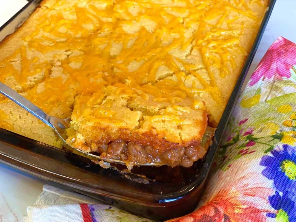 Bean and Cornbread Casserole