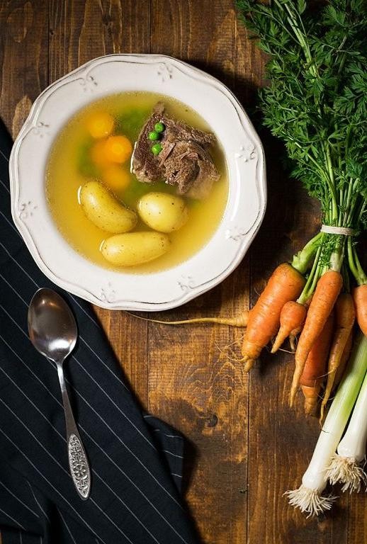 Beef Bone Broth with Vegetables