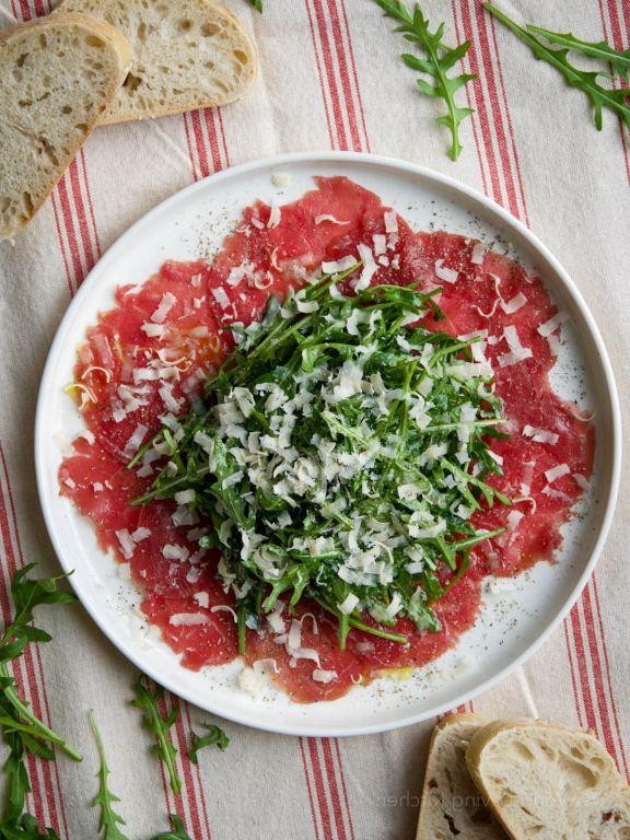 Beef Carpaccio with Arugula and Parmesan